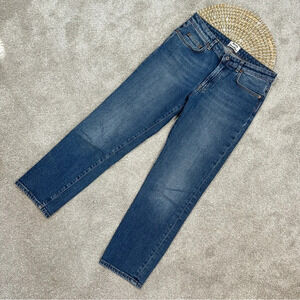 Acne Studios Row Str Vintage Jeans Stretch Mide-Rise Ankle Crop Straight 27/32